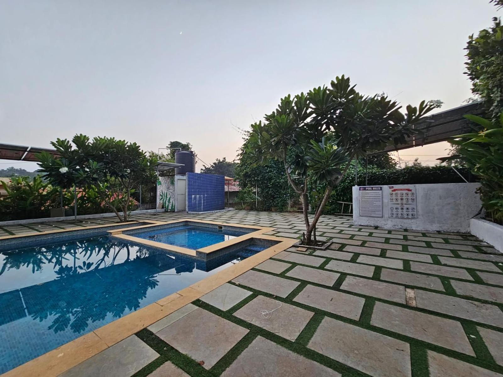 Jenjon Best Retreat Chalets At Sparsh Karjat Resort With Optional Swimming Pool المظهر الخارجي الصورة